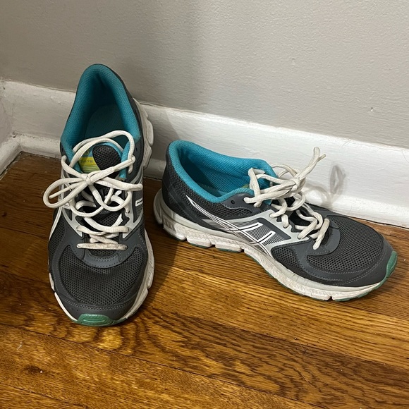 Asics Shoes - ASICS | Gray and Blue Athletic Shoes
